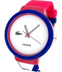 Lacoste Goa White Dial Blue Bezel Unisex Watch 2020046 Lacoste Goa White Dial Blue Bezel Unisex Watch 2020046