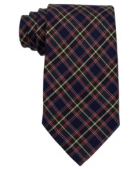 Tartan plaid from Tommy Hilfiger keeps any outfit on target. Tartan plaid from Tommy Hilfiger keeps any outfit on target.