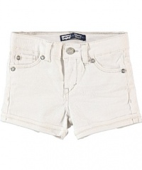 Levi's Girls 2-6X Sweetie Shory Short, White, 4 Levi's Girls 2-6X Sweetie Shory Short, White, 4