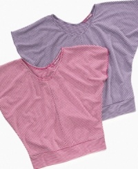 The breezy look of these lightweight dolman tops from Epic Threads makes them perfect for supplementing her summer style rotation. The breezy look of these lightweight dolman tops from Epic Threads makes them perfect for supplementing her summer style rotation.