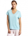 HUE Womens V Neck Sleep Sleep Tee