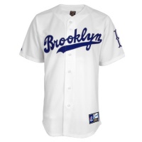 MLB Brooklyn Dodgers Jackie Robinson Cooperstown RC Synthetic Replica Jersey, White MLB Brooklyn Dodgers Jackie Robinson Cooperstown RC Synthetic Replica Jersey, White