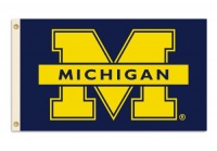 NCAA Michigan Wolverines 3-by-5 Foot Flag M Logo with Grommets NCAA Michigan Wolverines 3-by-5 Foot Flag M Logo with Grommets