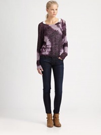 A casual pullover sweater with raglan sleeves drapes beautifully whether layered or worn alone.CrewneckLong sleeveAbout 16 from shoulder to hem54% rayon/25% polyester/19% cotton/2%spandexHand washMade in USA Model shown is 5'11 (180cm) wearing US size Small.This style runs true to size. We recommend ordering your usual size for a standard fit. A casual pullover sweater with raglan sleeves drapes beautifully whether layered or worn alone.CrewneckLong sleeveAbout 16 from shoulder to hem54% rayon/25% polyester/19% cotton/2%spandexHand washMade in USA Model shown is 5'11 (180cm) wearing US size Small.This style runs true to size. We recommend ordering your usual size for a standard fit.
