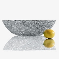 Wire centerpiece in anodized aluminum. Designed by Fratelli Campana. Wire centerpiece in anodized aluminum. Designed by Fratelli Campana.