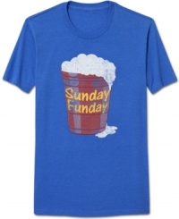 Grab some suds and kick back in this soft cotton tee from American Rag, a classic casual style.