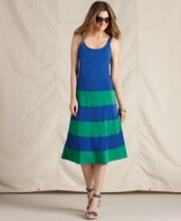 Warm up to spring in this statement-making colorblock dress, from Tommy Hilfiger.