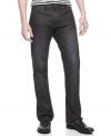 The sheen on these coated black jeans from X-Ray keeps your denim look cool and relevant, unlike other sheens out there.