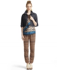 The printed pant is a season must-have! Get the look with this Bar III pair that's perfectly slouchy for a stylish look! The printed pant is a season must-have! Get the look with this Bar III pair that's perfectly slouchy for a stylish look!