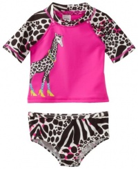 Carter's Baby-Girls Infant 2 Piece Rashguard Set, Pink, 18 Months Carter's Baby-Girls Infant 2 Piece Rashguard Set, Pink, 18 Months