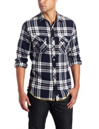 Arnold Zimberg Men's Long Sleeve Shirt with Bronze Button Arnold Zimberg Men's Long Sleeve Shirt with Bronze Button