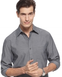 Solid details and expert tailoring make this Alfani BLACK dress shirt a smart start to any look. (Clearance) Solid details and expert tailoring make this Alfani BLACK dress shirt a smart start to any look. (Clearance)