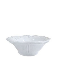 Vietri Incanto White Baroque Cereal Bowl 7.25 in D (Set of 2)