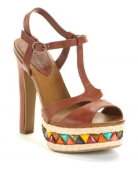 Ground your look with a funky foundation. Triangular rainbow-colored beads and espadrille trim at the platform of the Carry On sandals turn them into statement makers. By Unlisted. Ground your look with a funky foundation. Triangular rainbow-colored beads and espadrille trim at the platform of the Carry On sandals turn them into statement makers. By Unlisted.