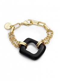 THE LOOKAbstract square wood accent Multi-chain and textured link design Logo charm 18k goldplated settingLobster claspTHE MEASUREMENTWidth, about 1¾Length, about 8ORIGINMade in Italy THE LOOKAbstract square wood accent Multi-chain and textured link design Logo charm 18k goldplated settingLobster claspTHE MEASUREMENTWidth, about 1¾Length, about 8ORIGINMade in Italy