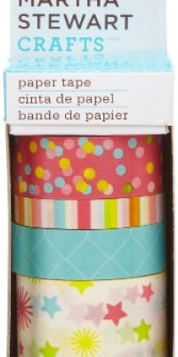 Martha Stewart Crafts Paper Tape, Modern Festive Martha Stewart Crafts Paper Tape, Modern Festive