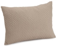 Calvin Klein Home Tanzania Puckered Decorative Pillow, Mink Calvin Klein Home Tanzania Puckered Decorative Pillow, Mink
