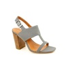 Calvin Klein Lanette Open Toe Dress Sandals Shoes Gray Womens