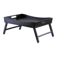 Winsome Wood Benito Bed Tray with Curved Top, Foldable Legs Winsome Wood Benito Bed Tray with Curved Top, Foldable Legs