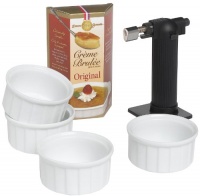 Dean Jacob's Crème Brulee Set with Culinary Torch Dean Jacob's Crème Brulee Set with Culinary Torch