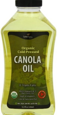 BetterBody Foods and Nutrition Organic Cold Pressed Canola Oil, 16.9-Ounce (Pack of 2) BetterBody Foods and Nutrition Organic Cold Pressed Canola Oil, 16.9-Ounce (Pack of 2)