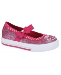Twinkle toes. She'll shine in these comfortable, sparkly Hello Kitty® shoes from Keds®. Twinkle toes. She'll shine in these comfortable, sparkly Hello Kitty® shoes from Keds®.