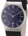 Skagen Men's 233XXLSLN Steel Perfect Blue Leather Watch