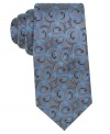 A unique print gives this Alfani silk tie its eye-catching style.