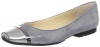 Calvin Klein Women's Pash Metal/Metallic Shimmer Flat