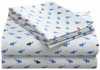 Tommy Hilfiger Sheet Set, Shark Attack Collection, Queen Tommy Hilfiger Sheet Set, Shark Attack Collection, Queen
