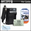 Battery And Charger Kit For Canon VIXIA HF R21 HF R20 HF R200 Full HD Camcorder Includes Extended Replacement (1500Mah) BP-110 Battery + Ac/Dc Travel Charger + MicroFiber Cloth + LCD Screen Protectors