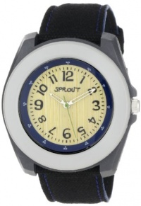 Sprout Unisex ST2000GYBKBK Eco-Friendly Corn Resin Black Organic Cotton Strap Watch Sprout Unisex ST2000GYBKBK Eco-Friendly Corn Resin Black Organic Cotton Strap Watch