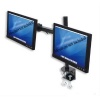 Halter Dual LCD Monitor Stand desk clamp holds up to 27 lcd monitors