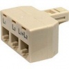 Steren 4-Conductor 2-Line Split Adapter (300-324)