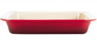 Le Creuset Stoneware 10-1/2-by-13-1/4-Inch Deep Dish Baker, Red Le Creuset Stoneware 10-1/2-by-13-1/4-Inch Deep Dish Baker, Red