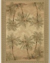 Couristan 2803/6387 Everest Palm Tree/Desert Sand 2-Feet 7-Inch by 7-Feet 10-Inch Runner Rug