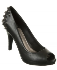 Ferocious and fierce. The Grudge platform pumps by Fergalicious feature studded detailing all along the back heel. Ferocious and fierce. The Grudge platform pumps by Fergalicious feature studded detailing all along the back heel.