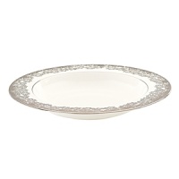 Dazzle your guests with Silver Bouquet. Precious platinum is uniquely burnished outlining each elegant piece of this densely decorated pattern. Beautifully crafted, Silver Bouquet features clusters of flowers with a modern positive/negative approach. Dazzle your guests with Silver Bouquet. Precious platinum is uniquely burnished outlining each elegant piece of this densely decorated pattern. Beautifully crafted, Silver Bouquet features clusters of flowers with a modern positive/negative approach.