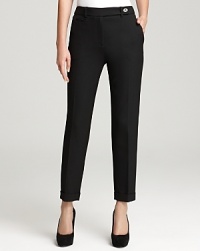 Streamline your 9-to-5 style routine with sleek Gerard Darel pants flaunting a chic, cropped silhouette. Elevate the look with polished pumps and put the punch in power dressing. Streamline your 9-to-5 style routine with sleek Gerard Darel pants flaunting a chic, cropped silhouette. Elevate the look with polished pumps and put the punch in power dressing.