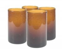 Artland Iris Highball, 17-Ounce, Brown, Set of 4 Artland Iris Highball, 17-Ounce, Brown, Set of 4