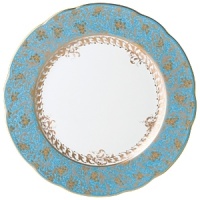 Inspired by the flamboyant designs of the 19th century, Eden Turquoise is both refined and sophisticated. This Limoges porcelain dinnerware service is a remarkable reproduction that captures the beauty of engraved gold work. Made in Limoges, France. Inspired by the flamboyant designs of the 19th century, Eden Turquoise is both refined and sophisticated. This Limoges porcelain dinnerware service is a remarkable reproduction that captures the beauty of engraved gold work. Made in Limoges, France.