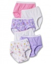 Hanes Toddler Girls Briefs 6 Pack Assorted