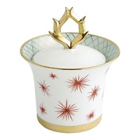 From Bernardaud, jewel-like shapes inspired by the 1940's and an exuberant design imbue this dinnerware pattern with a baroque and precious quality. Etoiles's bold styling offers a new interior aesthetic full of whimsy. From Bernardaud, jewel-like shapes inspired by the 1940's and an exuberant design imbue this dinnerware pattern with a baroque and precious quality. Etoiles's bold styling offers a new interior aesthetic full of whimsy.