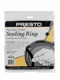 Presto Pressure Cooker Sealing Ring/Overpressure Plug Pack (4 & 6 Quart) Presto Pressure Cooker Sealing Ring/Overpressure Plug Pack (4 & 6 Quart)