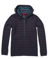This striped hoodie by Quicksilver is totally in-line with your killer street style. This striped hoodie by Quicksilver is totally in-line with your killer street style.