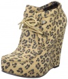 Betsey Johnson Women's Ryaan Bootie,Leopard,7.5 M US