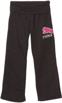 Puma - Kids Girls 2-6x Sequin Cat Pant, Dark Gray, 6