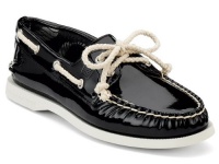 Sperry Top Sider A/O 2 Eye Womens Size 6.5 Black Black Patent Leather Boat Shoes Sperry Top Sider A/O 2 Eye Womens Size 6.5 Black Black Patent Leather Boat Shoes