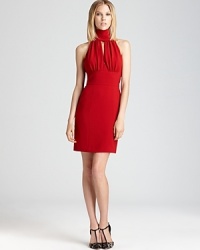 Make an elegant entrance in this sophisticated Rachel Zoe halter dress with high neck and front keyhole for just the right touch of allure. Make an elegant entrance in this sophisticated Rachel Zoe halter dress with high neck and front keyhole for just the right touch of allure.