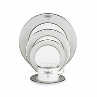 Kate Spade and Lenox join together to bring ease, elegance and understated wit to the table. June Lane is a graceful pattern adorned with a centered dragonfly design, complimented by an elegant accent plate depicting the wings of a dragonfly. Dishwasher safe. Kate Spade and Lenox join together to bring ease, elegance and understated wit to the table. June Lane is a graceful pattern adorned with a centered dragonfly design, complimented by an elegant accent plate depicting the wings of a dragonfly. Dishwasher safe.